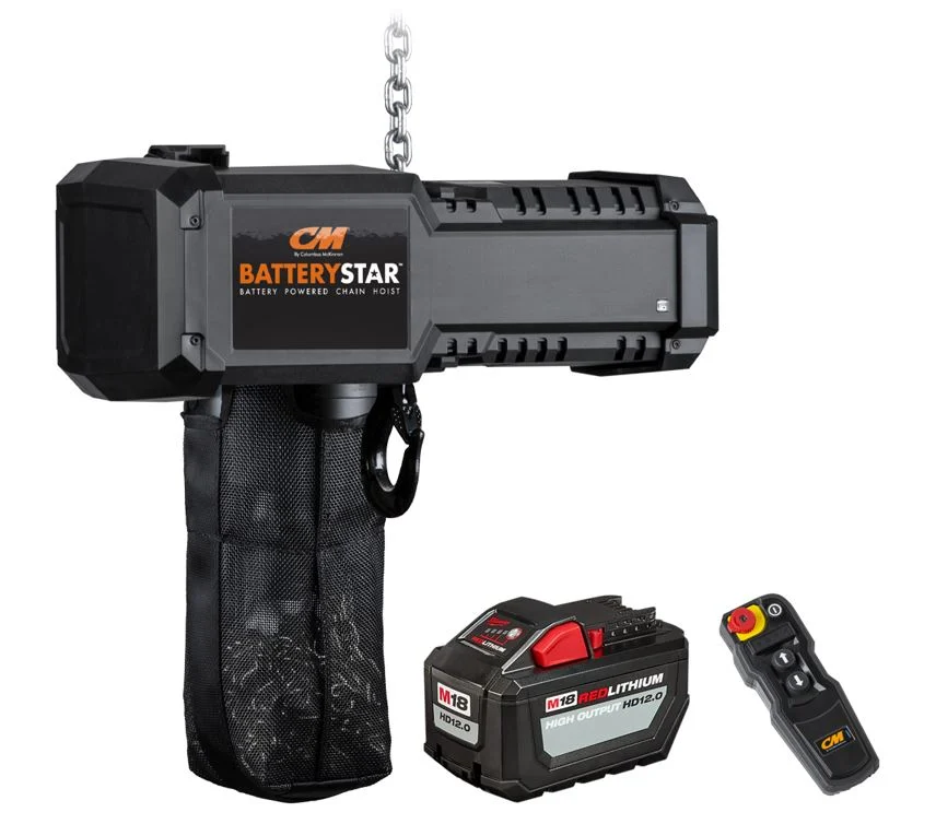 CM - BatteryStar 1 Ton Chain Hoist w/ Swivel Hook