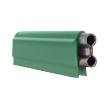 [FE-2008-2H10-G]  110 Amp - Figure Eight Rolled Copper / Galvanized - 10 ft. Section - Green 